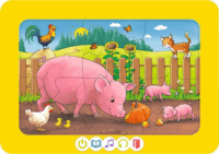 Ravensburger tiptoi 3 Haszonállatok 3x6 darabos keretes puzzle