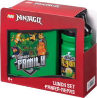 Room Copenhagen LEGO Ninjago Műanyag Uzsonnás Doboz 1,5L + Kulacs 0,39L - Zöld