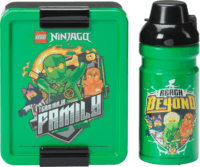 Room Copenhagen LEGO Ninjago Műanyag Uzsonnás Doboz 1,5L + Kulacs 0,39L - Zöld