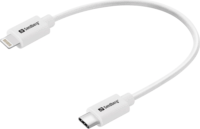 Sandberg 136-71 USB-C 3.1 Apa - Lightning Adat és Töltőkábel 0.2m - Fehér