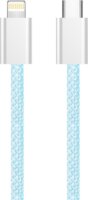 Colorway USB-C Apa - Lightning Fonott Adat és Töltőkábel 27W 1m - Kék