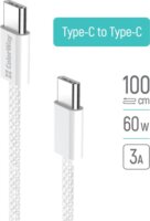 Colorway USB-C Apa - USB-C Apa Fonott Adat és Gyorstöltőkábel 60W 1m - Szürke