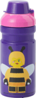 LEGO Room Copenhagen Bee 390ml Műanyag szívószálas gyerek kulacs - Lila/Mintás