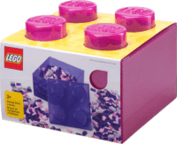 LEGO Room Copenhagen Csillogó Tároló doboz 11,25L - Rózsaszín