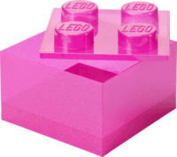LEGO Room Copenhagen Csillogó Tároló doboz 11,25L - Rózsaszín