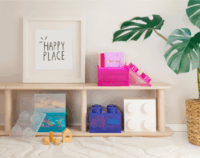 LEGO Room Copenhagen Csillogó Tároló doboz 11,25L - Rózsaszín