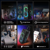 Hisense Thunder Bluetooth RGB Party Hangszóró 620W - Fekete