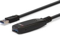 Lindy USB-A 3.2 Apa - USB-A Anya Hosszabbító Kábel 15m - Fekete