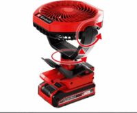 Einhell GC-CF 18/110 Li-Solo Asztali Akkumulátoros ventilátor Ø 11cm - Fekete/Piros (Akku és töltő nélkül)