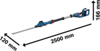 Bosch GHE 18V-50 TP Professional solo Akkus teleszkópos Sövényvágó 18V (akku és töltő nélkül)