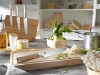 Miyabi Bambusz késtartó késblokk - Barna