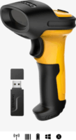 Inateck P6 Wireless Kézi vonalkódolvasó Dokkolóval - Fekete / Sárga