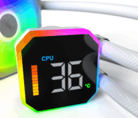 Montech HyperFlow Digital 360 PWM Univerzális CPU Vízhűtés - Fehér