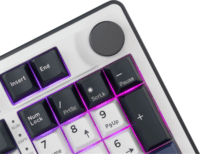 White Shark EXCALIBUR-W/R-US Mechanikus Red Switch Wireless USB-C RGB Billentyűzet US - Fehér