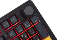 White Shark EXCALIBUR-B/R-US Mechanikus Red Switch Wireless USB-C RGB Billentyűzet US - Fekete