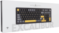 White Shark EXCALIBUR-B/R-US Mechanikus Red Switch Wireless USB-C RGB Billentyűzet US - Fekete