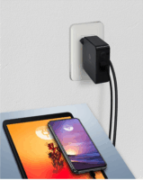 ICY BOX IB-PS101-PD USB Type-C Hálózati Gyorstöltő Adapter 90W - Fekete