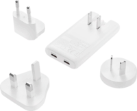 Sandberg 441-68 2x USB-C 4in1 Hálózati Utazó Gyorstöltő Adapter 65W - Fehér