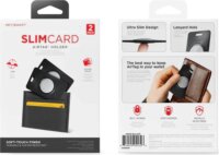 KeySmart SlimCard Apple AirTag Nyomkövető Tartó Pénztárcába - Fekete (2 db/csomag)