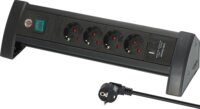 Brennenstuhl 230V USB-A / USB-C Hálózati elosztó 4 aljzatos 1,8m - Fekete