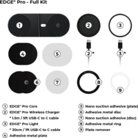 Rolling Square EDGE Pro Full MagSafe Univerzális Tablet és Mobiltelefon tartó - Fekete