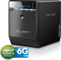 FANTEC QB-35US3-6G 4x3,5" USB 3.2 Külső HDD ház - Fekete