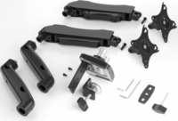 ICY BOX IB-MS204-T 17"-32" Monitor Asztali tartó kar - Fekete (2 kijelző)