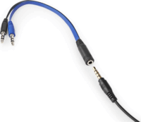 Nedis GCK51110BKUS 5in1 Vezetékes Billentyűzet Szett ENG + Headset + Egér + Egérpad + Adapter kábel - Fekete/Kék