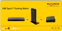 DeLOCK 87746 Univerzális USB-C Laptop Dokkoló Állomás 85 Watt