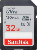 Sandisk 32GB Ultra SDHC UHS-I CL10 Memóriakártya