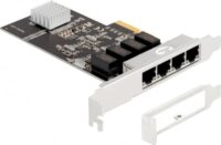 DeLOCK 88618 4x RJ45 Gigabit LAN PCIe x4 Hálózati kártya