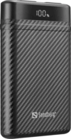Sandberg 421-32 Survivor Nano Powerbank integrált kábellel USB-C + Type-C / 10000mAh 38,5W - Szürke