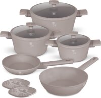 Berlinger Haus BH/8110NN Kovácsolt Alumínium Edénykészlet - Matt Taupe (10 részes)