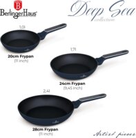Berlinger Haus BH/8379 3 részes Serpenyő készlet 20 / 24 / 28 cm - Matt kék