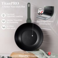 Berlinger Haus BH/8158N Wok serpenyő 28cm - Matt zöld
