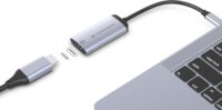 Conceptronic ABBY23G USB-C - HDMI 2.1 Átalakító adapter - Fekete/Ezüst