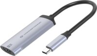 Conceptronic ABBY23G USB-C - HDMI 2.1 Átalakító adapter - Fekete/Ezüst