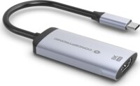 Conceptronic ABBY23G USB-C - HDMI 2.1 Átalakító adapter - Fekete/Ezüst