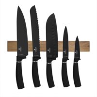 Berlinger Haus BH/2885 Rozsdamentes acél késkészlet Mágneses tartóval 6 darabos - Fekete