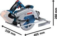 Bosch GKS 18V-68 G Akkumulátoros Körfűrész + koffer Ø190mm (akku és töltő nélkül)