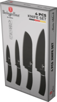 Berlinger Haus BH/2893A Rozsdamentes acél késkészlet 4 darabos - Fekete