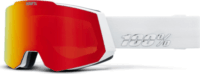 100percent SNOWCRAFT HiPER Red Mirror Lens UV400 Síszemüveg - Fehér/Piros