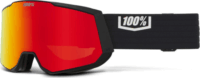 100percent SNOWCRAFT XL HiPER Red Mirror Lens UV400 Síszemüveg - Fekete/Piros