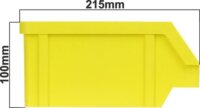 Stalflex BIN-M-Y Tároló doboz M méret - Sárga
