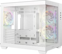 DeepCool CG330 3F WH Mini Tower Számítógépház + 3db 120mm ventilátor - Fehér