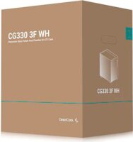 DeepCool CG330 3F WH Mini Tower Számítógépház + 3db 120mm ventilátor - Fehér