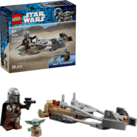 LEGO 75436 Star Wars - A mandalóri és Grogu a speeder bike-jukon