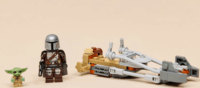 LEGO 75436 Star Wars - A mandalóri és Grogu a speeder bike-jukon