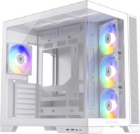 Silentware View A-RGB Midi Torony Számítógépház + 4db 120mm ventilátor - Fehér