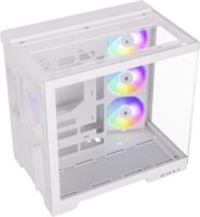 Silentware View A-RGB Midi Torony Számítógépház + 4db 120mm ventilátor - Fehér